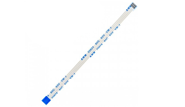 Шлейф плоский 4 pin реверсный шаг 1 мм длина 15 см AWM 20624 80C 60V VW-1 гибкий кабель (2635551064)