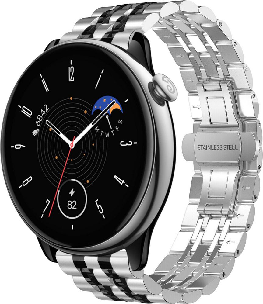 Браслет металевий Spinye Line для Amazfit GTR Mini Silver Black (33501-69)