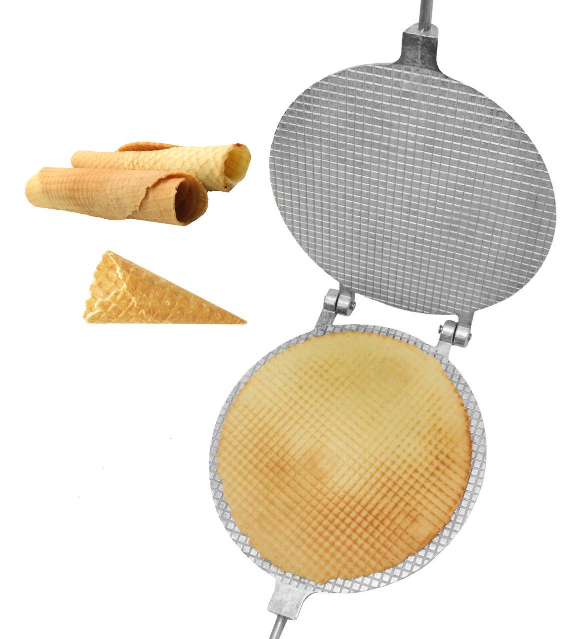 Вафельниця кругла алюмінієва для вафельних трубочок (20051) - фото 7