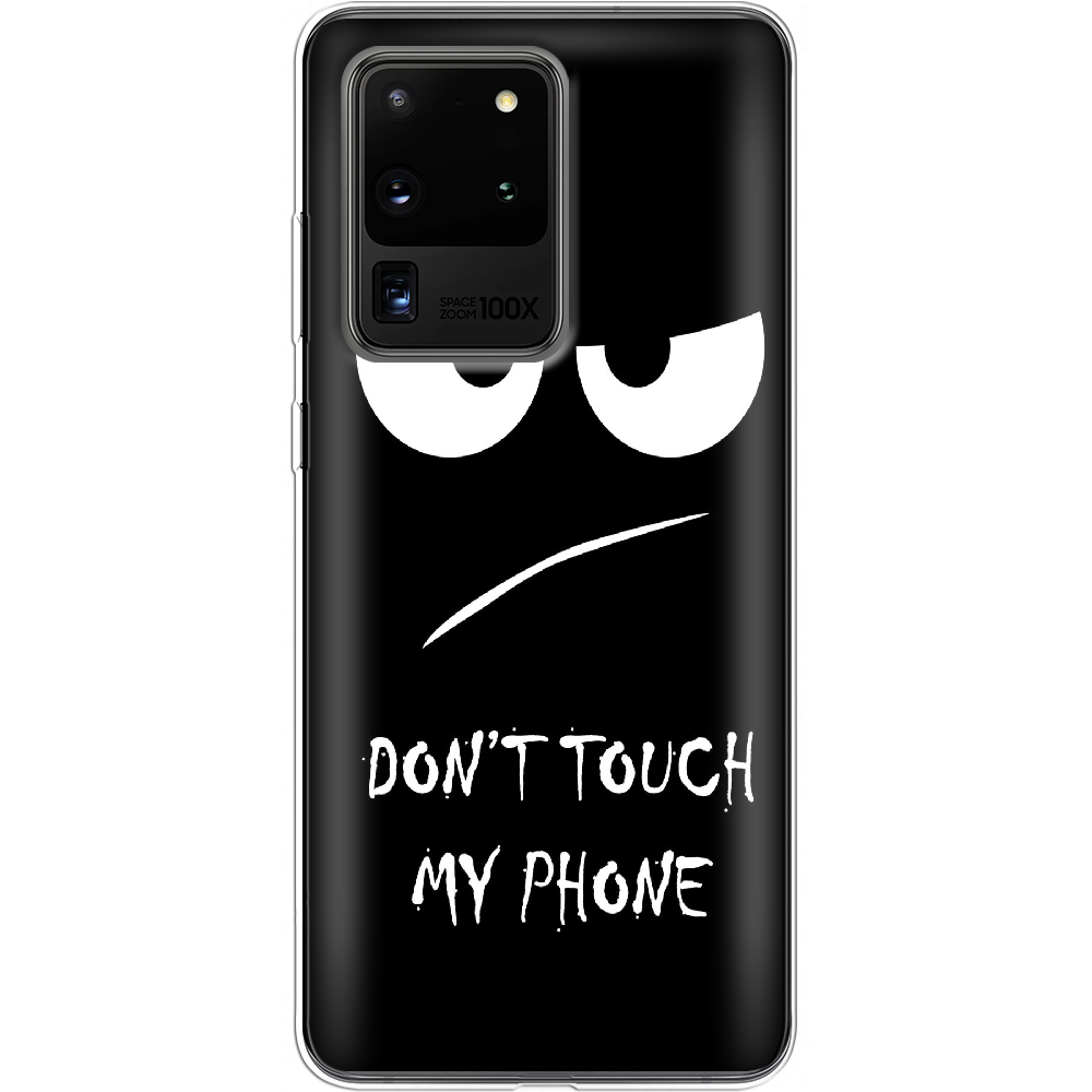 Чохол Boxface Samsung G988 Galaxy S20 Ultra Don't Touch my Phone Прозорий силікон (38878-up535-38878)