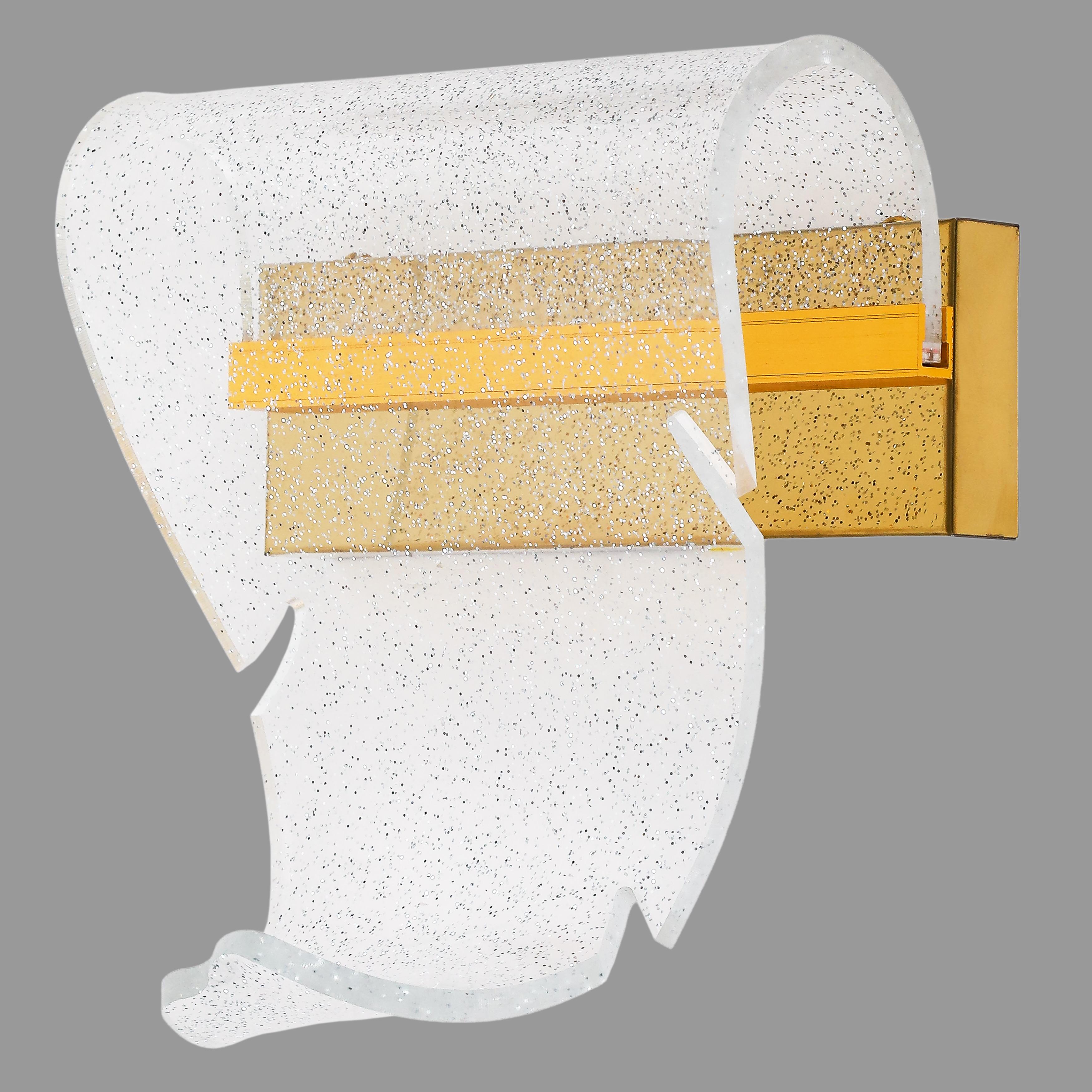 Світильник/бра настінний з блискітками 2,5W Золотий (74-W2508 GD)