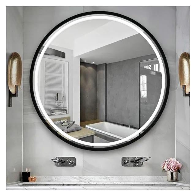 Зеркало LED круглое в металлической раме Dorian (D 002 LED – 60)