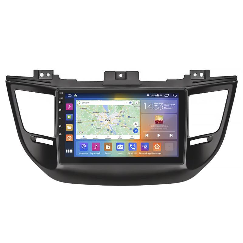 Автомагнітола штатна Lesko для Hyundai Tucson III 2015-2018 9" 4/64Gb CarPlay 4G Wi-Fi GPS Prime MOB