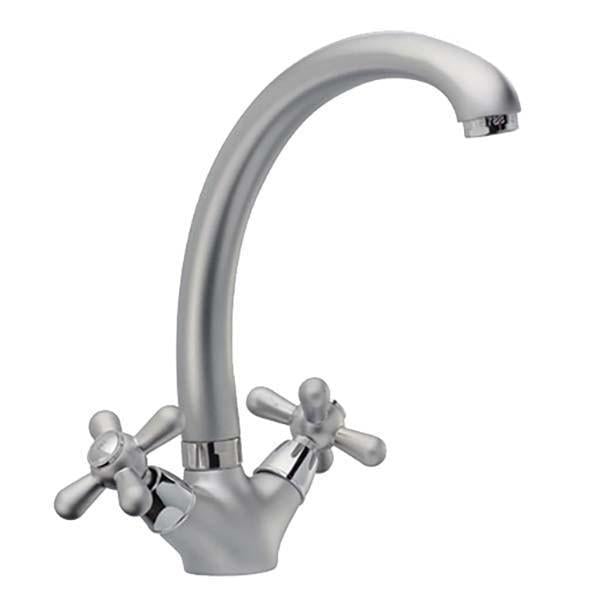 Смеситель для кухни Haiba Dominox HB0083 двухвентильный Satin (31524290)