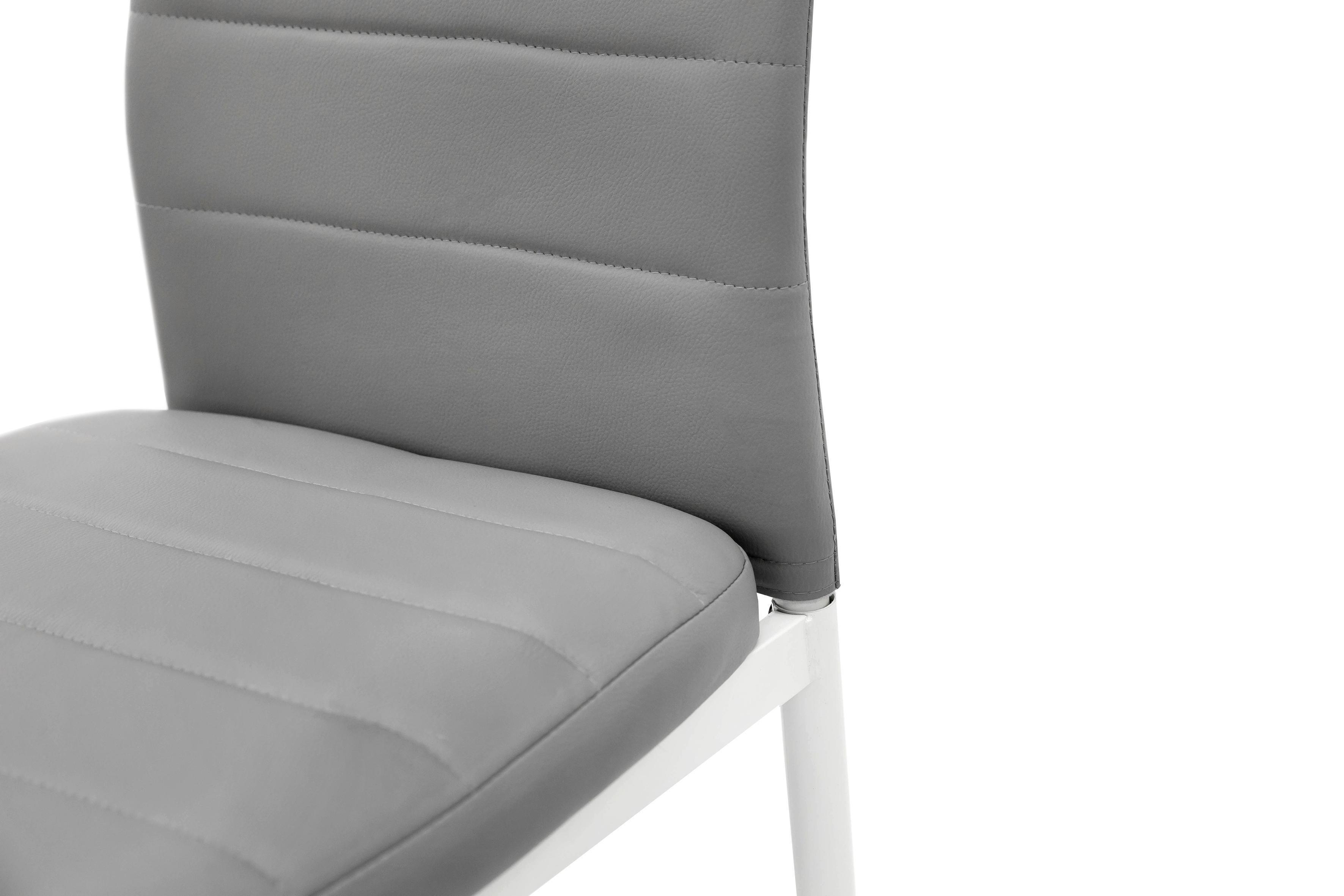 Стілець для кухні та вітальні ГРЕЙС Ріо 390х960х530 мм Білий/Сірий (GAА0052498) - фото 5