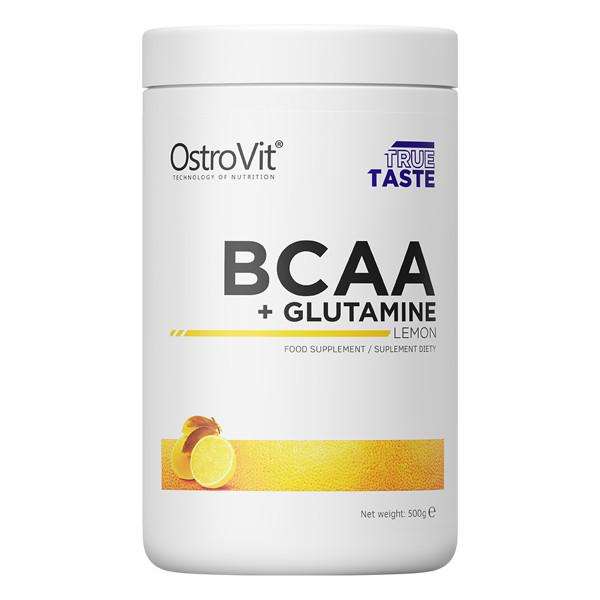 Аминокислота OstroVit BCAA + Glutamine лимон 500 г