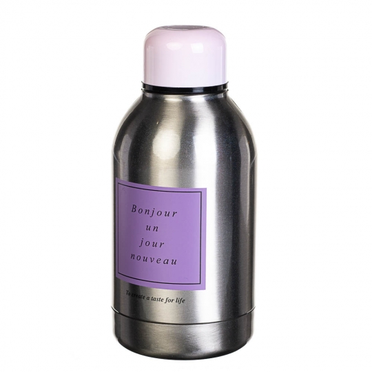 Термос металлический с чехлом Приветствие 0005J/D 300 мл