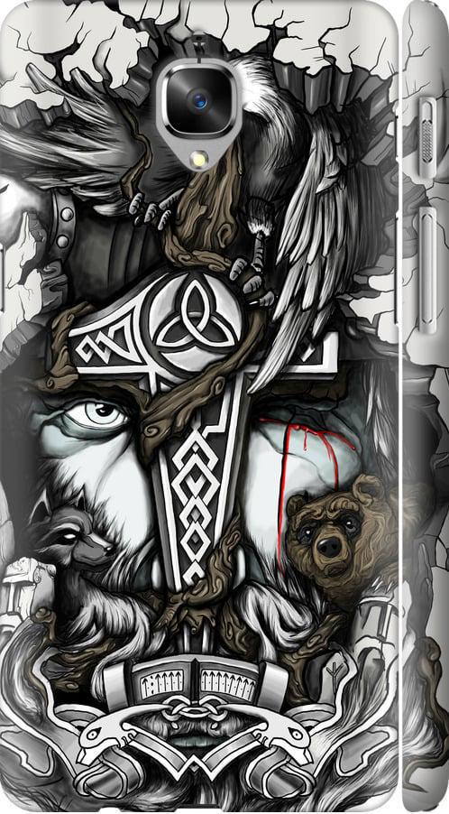 Чехол на OnePlus 3 Тату Викинг (4098m-334-42517)