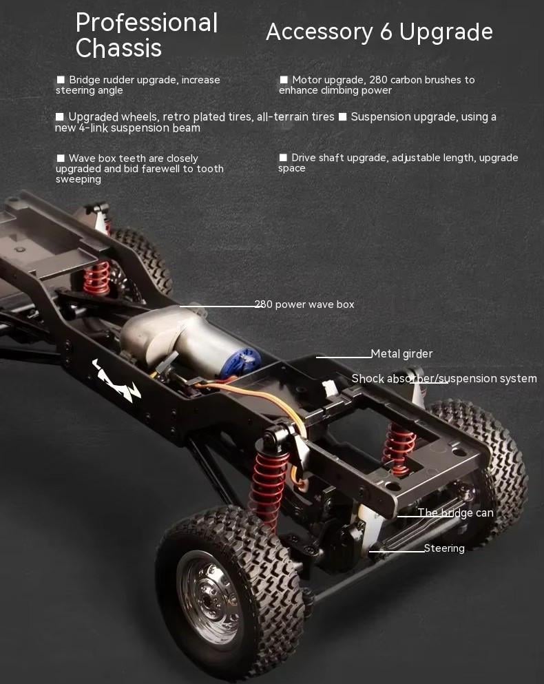 Машинка на радіокеруванні MN78 Jeep Cherokee Сірий - фото 8 Машинка на радіокеруванні MN78 Jeep Cherokee Сірий - фото 8