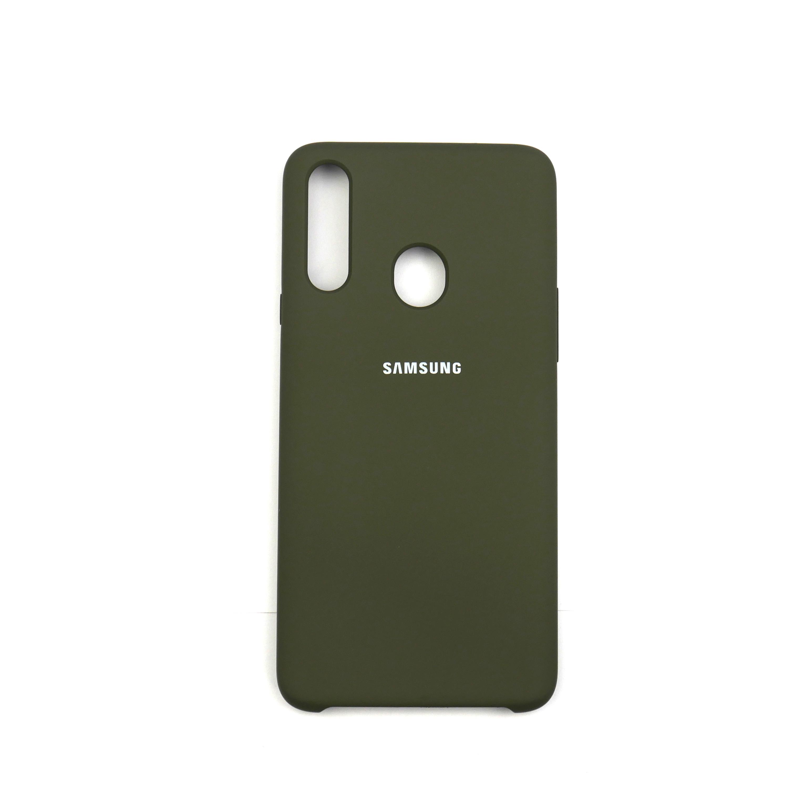 Чехол Jelly Silicone Case Samsung A20S Deep Olive (41)