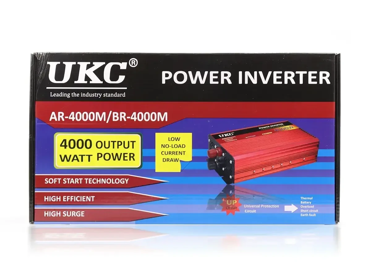 Автомобільний інвертор UKC AR-4000M/BR-4000M AC/DC 4000W 24-220V (5148) - фото 7 Автомобільний інвертор UKC AR-4000M/BR-4000M AC/DC 4000W 24-220V (5148) - фото 7