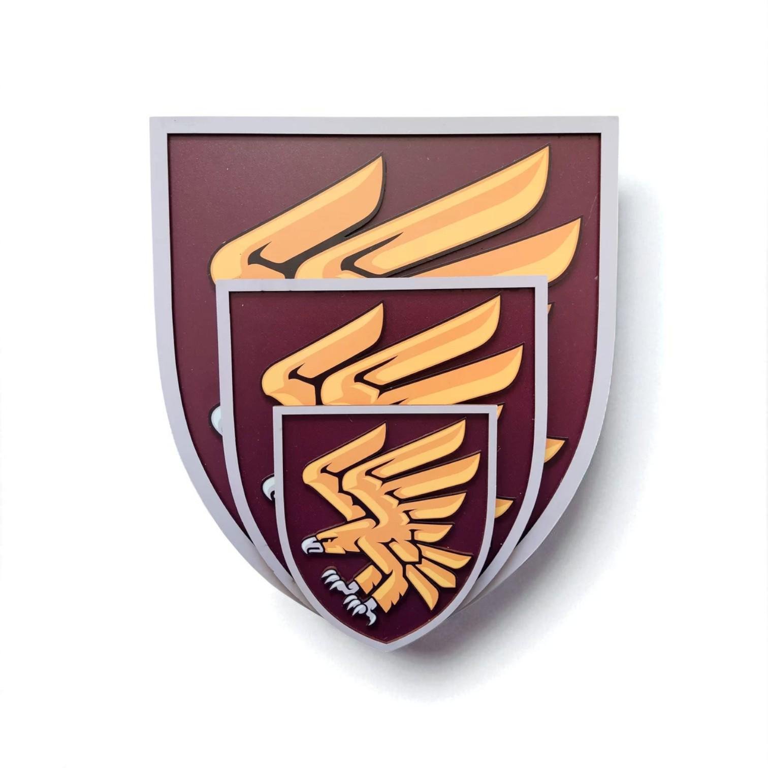 Герб настінний 95-та окрема десантно-штурмова бригада ДШВ 203х232 мм (29402026) - фото 2