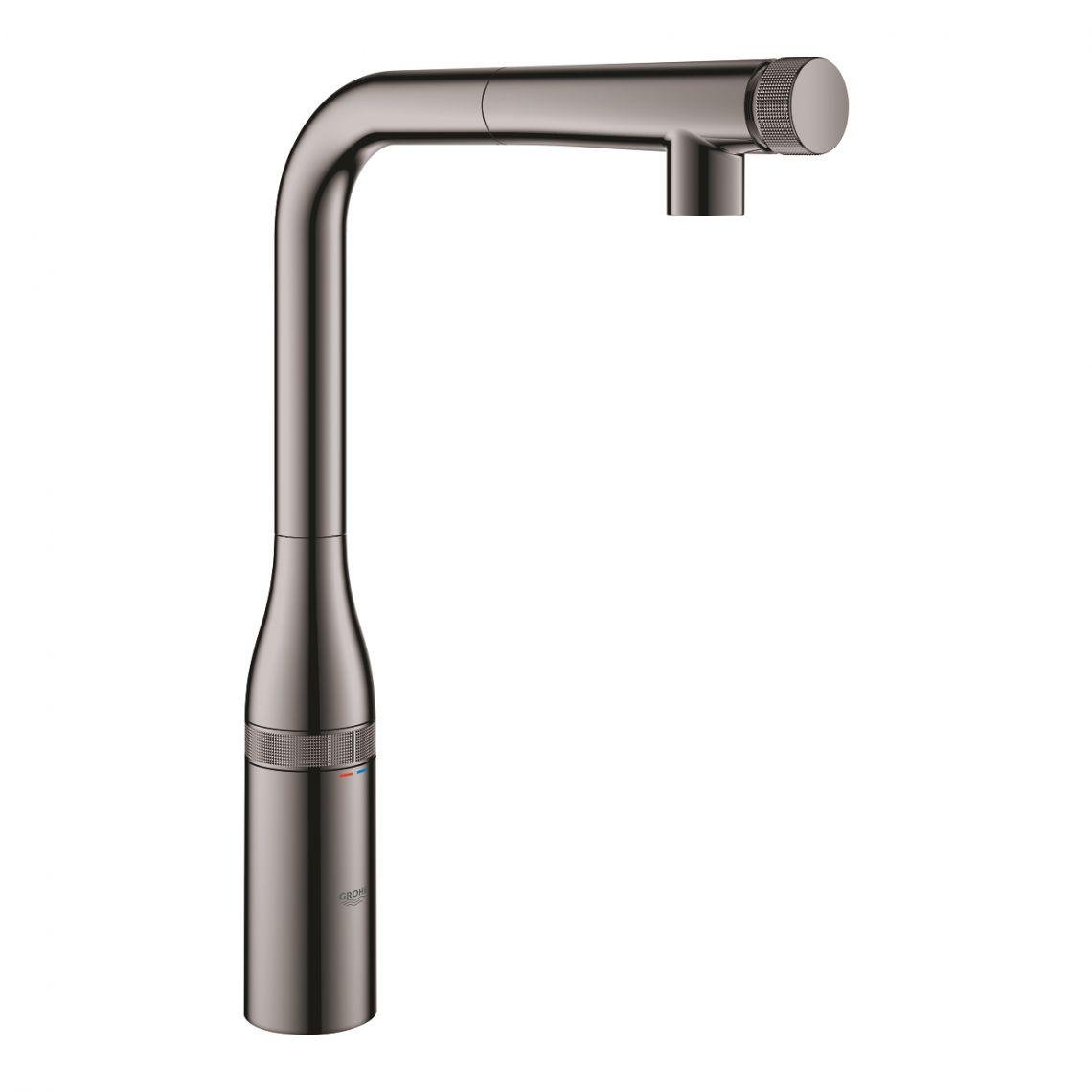 Смеситель для кухни Grohe Essence SmartControl 31615A00 с видвижной лейкой Серый (142293)