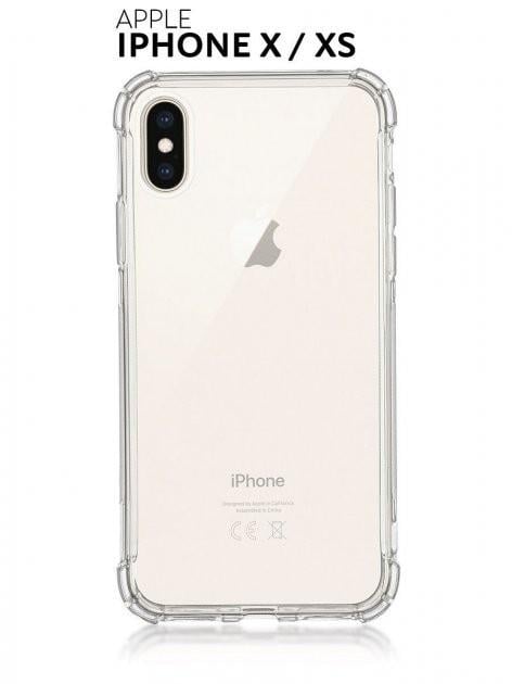 Силиконовый противоударный чехол на Iphone X/Xs прозрачный (HP31478633)