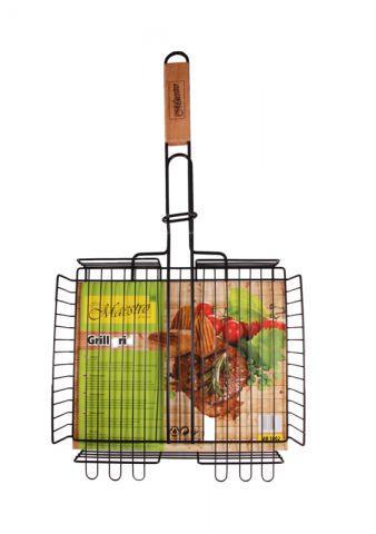 Решітка-гриль для барбекю Maestro з антипригарним покриттям 25x30 см (1002м) - фото 2 Решітка-гриль для барбекю Maestro з антипригарним покриттям 25x30 см (1002м) - фото 2