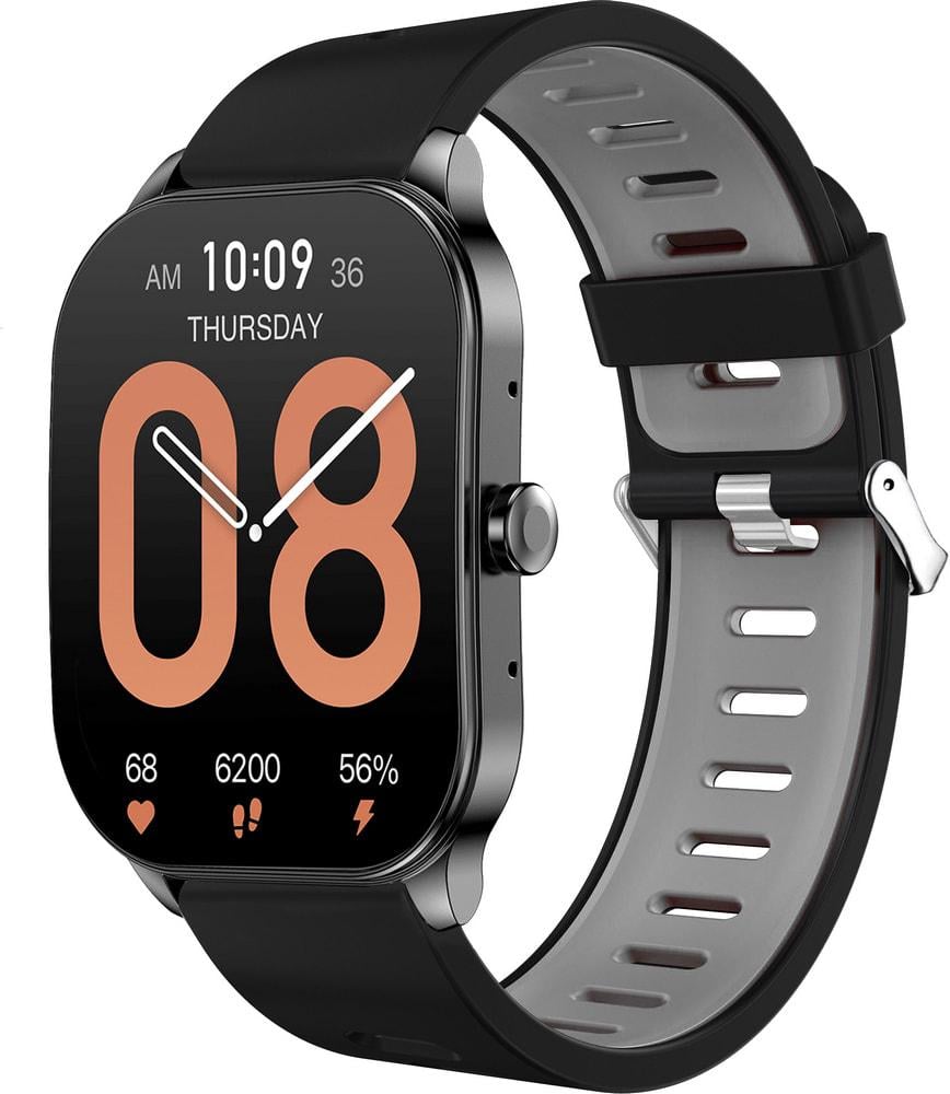 Ремешок Traf для Amazfit Pop 3S/3R Black Grey (34469-53)