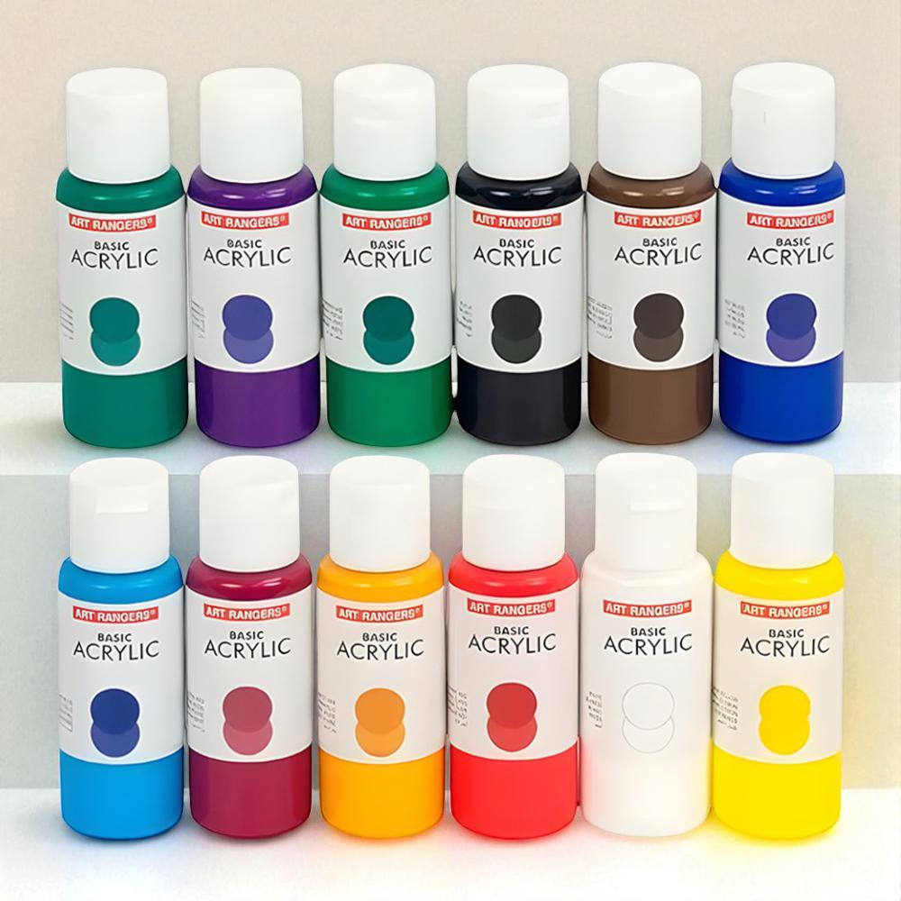 Акрилові фарби художні 60 мл 12 кольорів (37-122200)