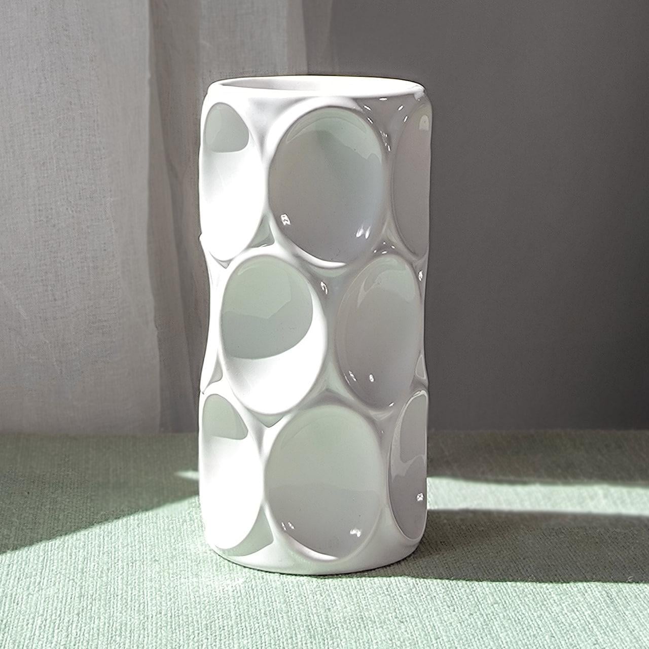 Ваза Nana ceramics керамическая для цветов Rezon Медея 17 см Белый (2687618037) Ваза Nana ceramics керамическая для цветов Rezon Медея 17 см Белый (2687618037)