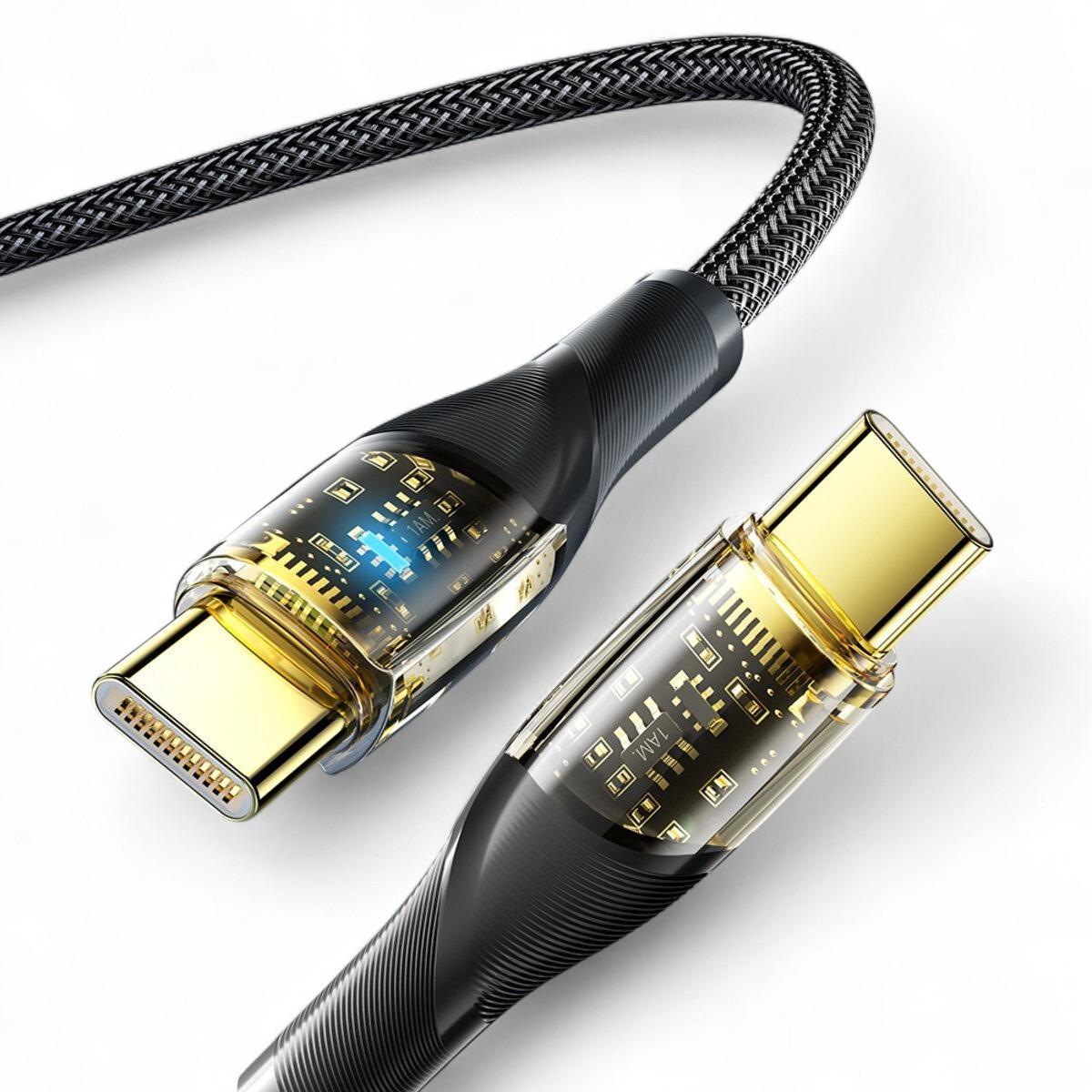 Кабель Essager ES-X29 Type-C to Type-C PD 100W 1 м Black (2642510538)