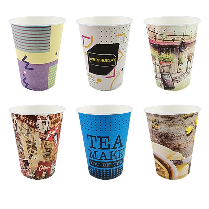 Бумажный стакан с рисунком 250 мл 500 шт. (0332)