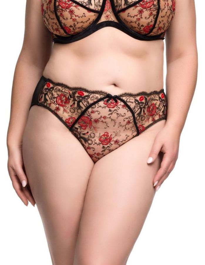 Трусики прозорі Dita von Teese L Чорний (D21066-black)