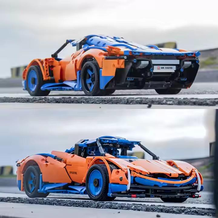 Конструктор спортивна машина Pagani на управлінні на 1883 дет. Синій з помаранчевим - фото 6 Конструктор спортивна машина Pagani на управлінні на 1883 дет. Синій з помаранчевим - фото 6