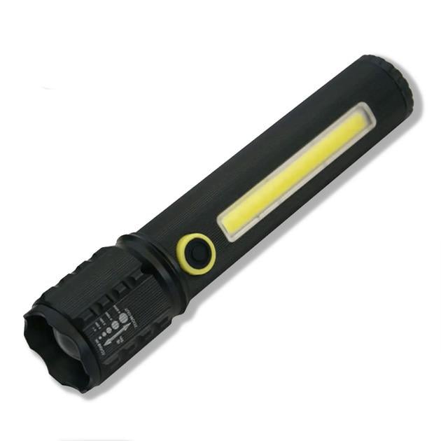 Фонарь ручной BL-C63 USB ZOOM аккумуляторный с боковым светом и кейсом (17945231) Фонарь ручной BL-C63 USB ZOOM аккумуляторный с боковым светом и кейсом (17945231)