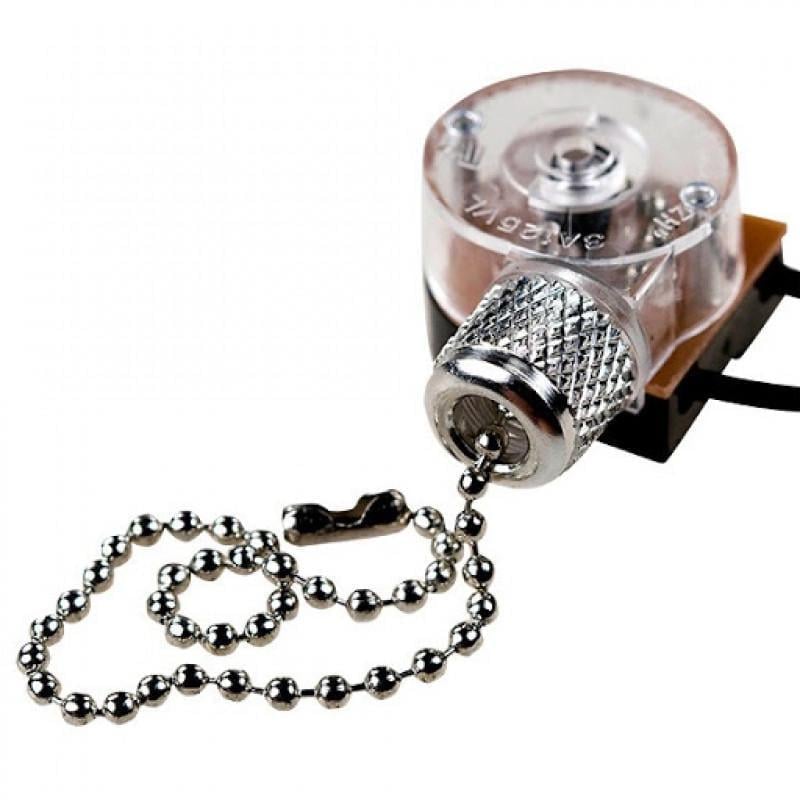 Вимикач Lemanso LMA031 з ланцюжком Хром (27849555)