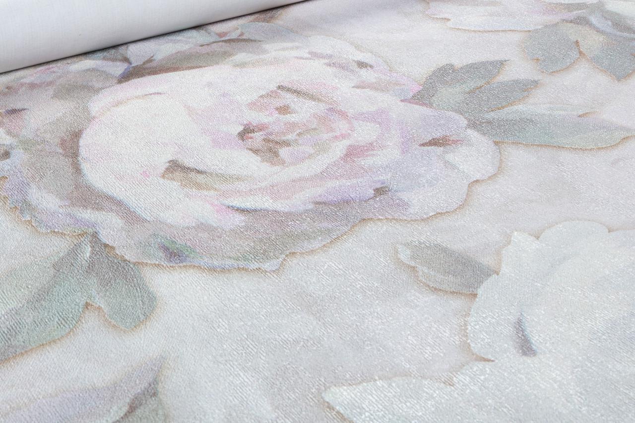 Обои флизелиновые AS Creation Flower Symphonie 2025 79070-1 Декор винил горячего тиснения 1,06х10,05 м Сиреневый