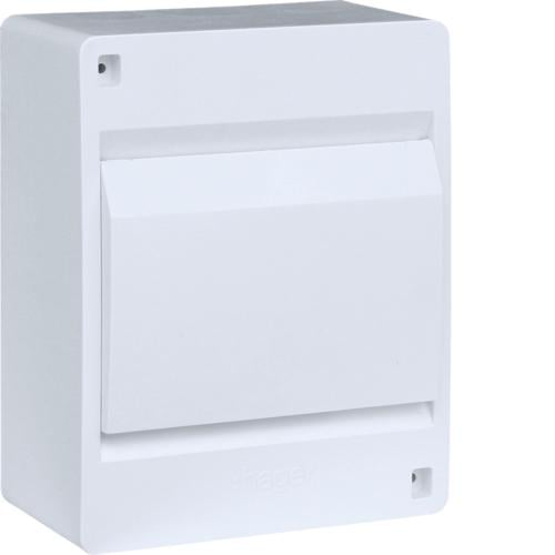 Щит модульный накладной COSMOS для внешней установки с белой дверцей на 6 модулей (VD106PD)