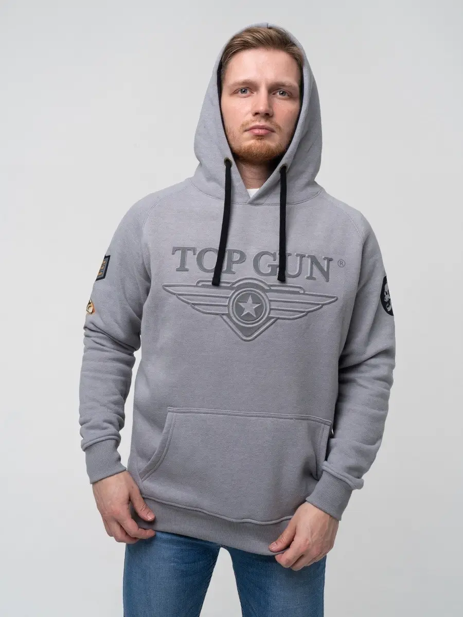 Толстовка Top Gun 3D Logo Hoodie S Grey (TGD1912GS) - фото 8