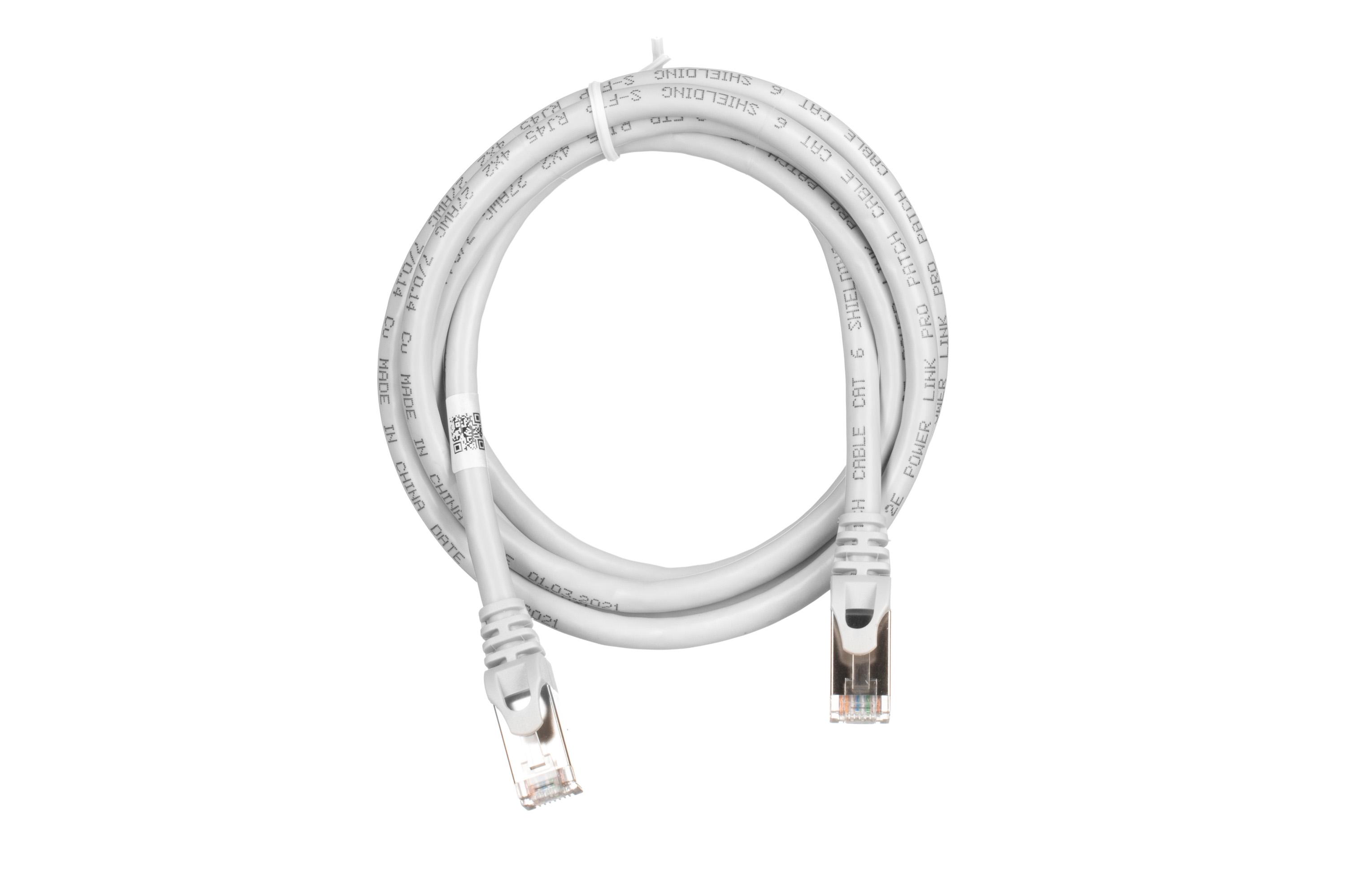 Патч-корд 2E Cat 6 27AWG с двойным экранированием S-FTP 1,5 м Серый (2E-PC6SFTPCOP-150GRY) - фото 1