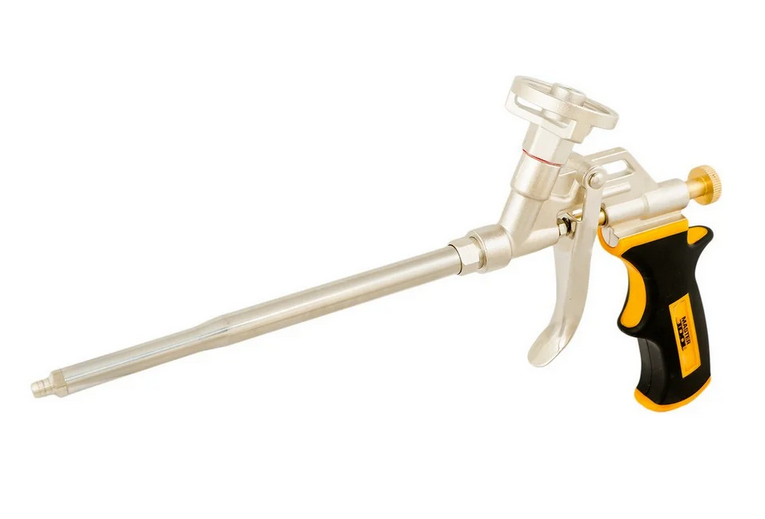 Пистолет для монтажной пены MasterTool металлический баллоноприемник 180 мм (81-8672)