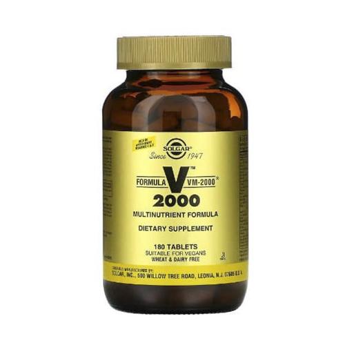 Витаминно-минеральный комплекс Solgar Formula VM-2000 Multinutrient Formula 180 табл. (000010945)