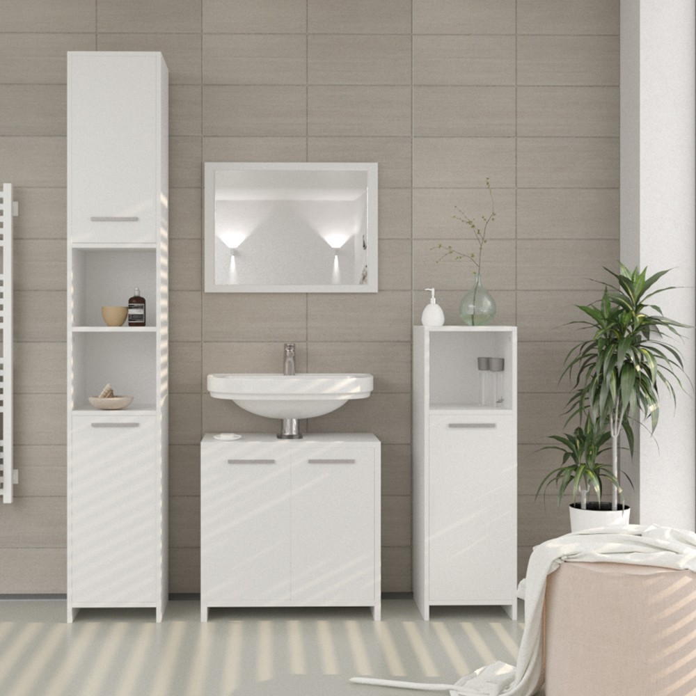 Комплект для ванной Vicco Kiko 3 предмета Белый - фото 6