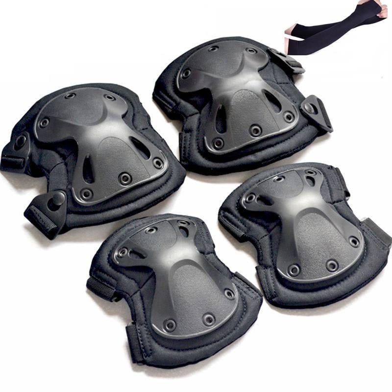 Комплект защиты наколенники и налокотники Черный (1639546263) - фото 2