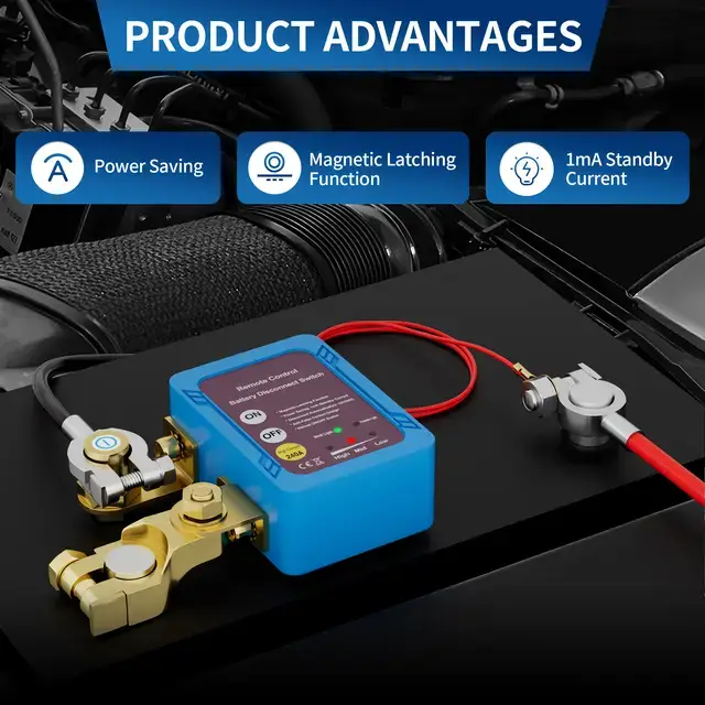 Дистанционный выключатель массы авто 12 В/240 A и 2 пульта/двойное реле - фото 5