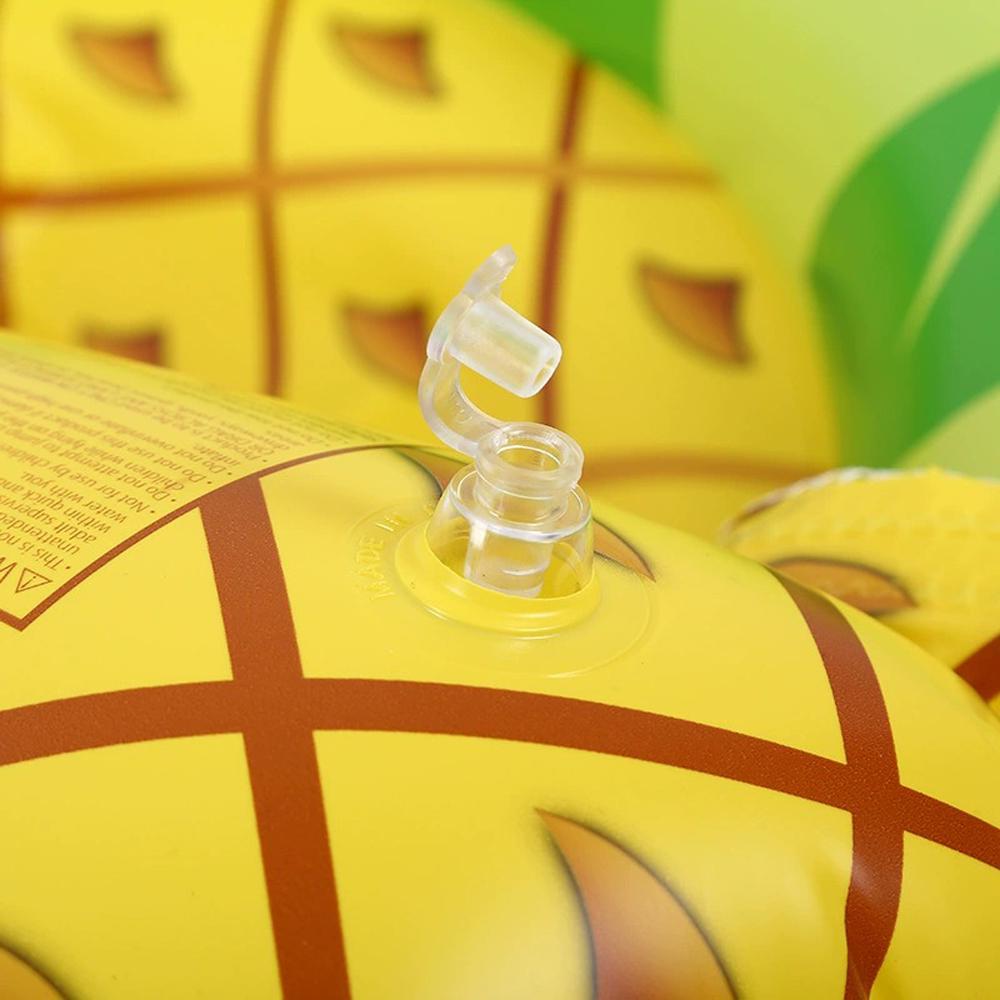 Матрац для плавання надувний "Ананас" з сіткою та підголовником, 152x70см - фото 7