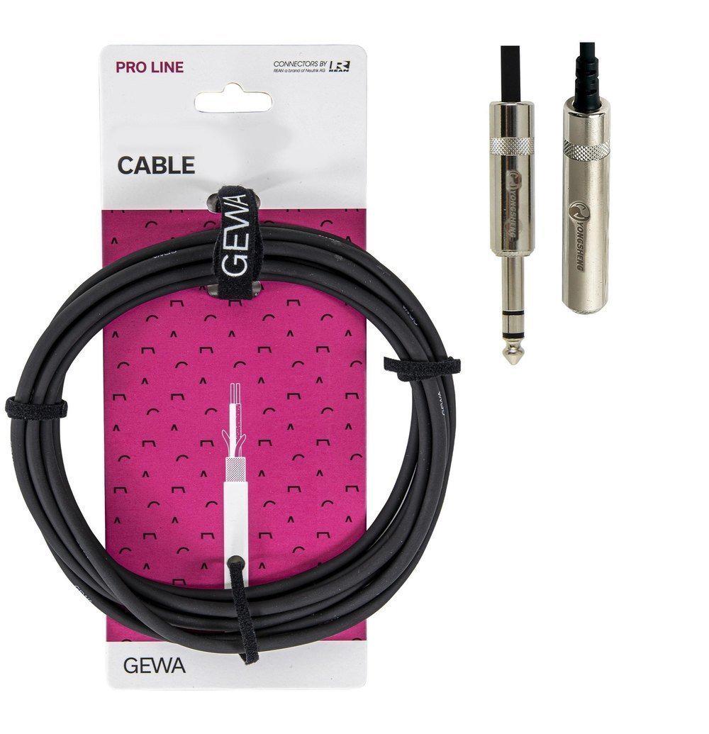 Удлинитель для наушников GEWA Pro Line Stereo Jack 6,3 мм 3 м (G-190711) - фото 2