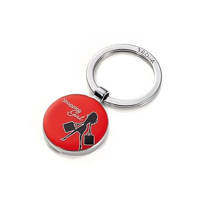 Брелок Troika Shopping Girl Красный