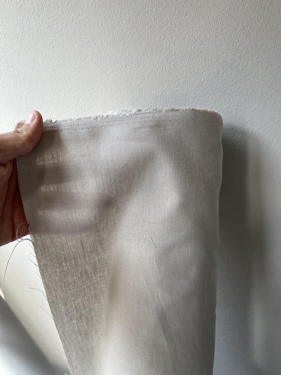 Тканина LINEN PLUS 52% льону та 48% бавовни 143 см 394 Світло-сірий - фото 4