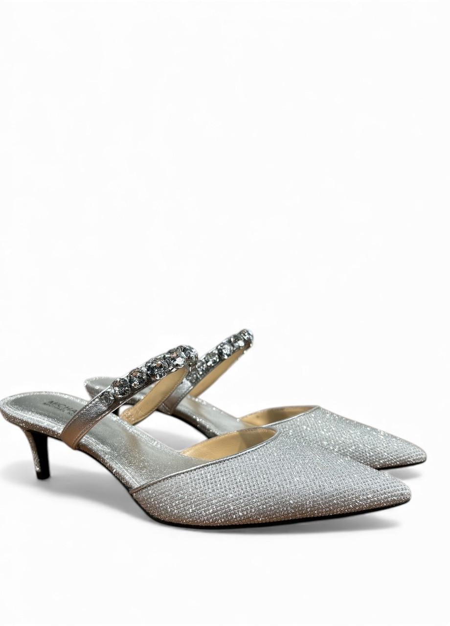Мюлі жіночі Michael Kors Jessa Flex Mule Kitten р. 37 US 6,5M 23,5 Silver (40s3jsms1q)