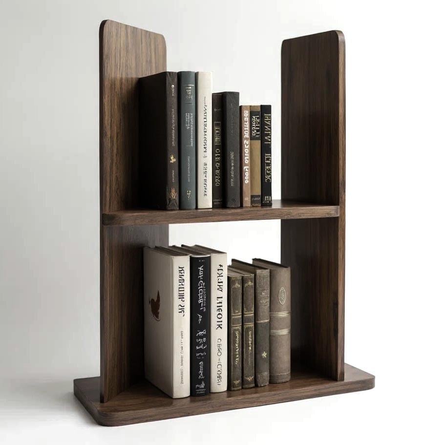 Полка книжная настольная из дерева Тукан Палисандр (КПА-024002)