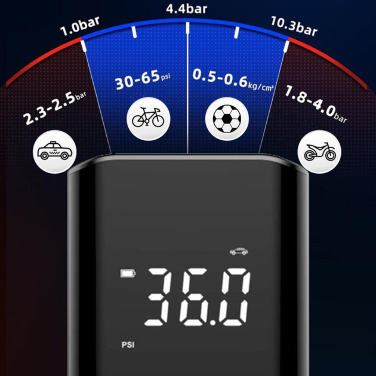 Автокомпресор портативний Heckermann CZK-3690 акумуляторний насос з ліхтариком та повербанком 6000 мАг (CZK-3690) - фото 4 Автокомпресор портативний Heckermann CZK-3690 акумуляторний насос з ліхтариком та повербанком 6000 мАг (CZK-3690) - фото 4