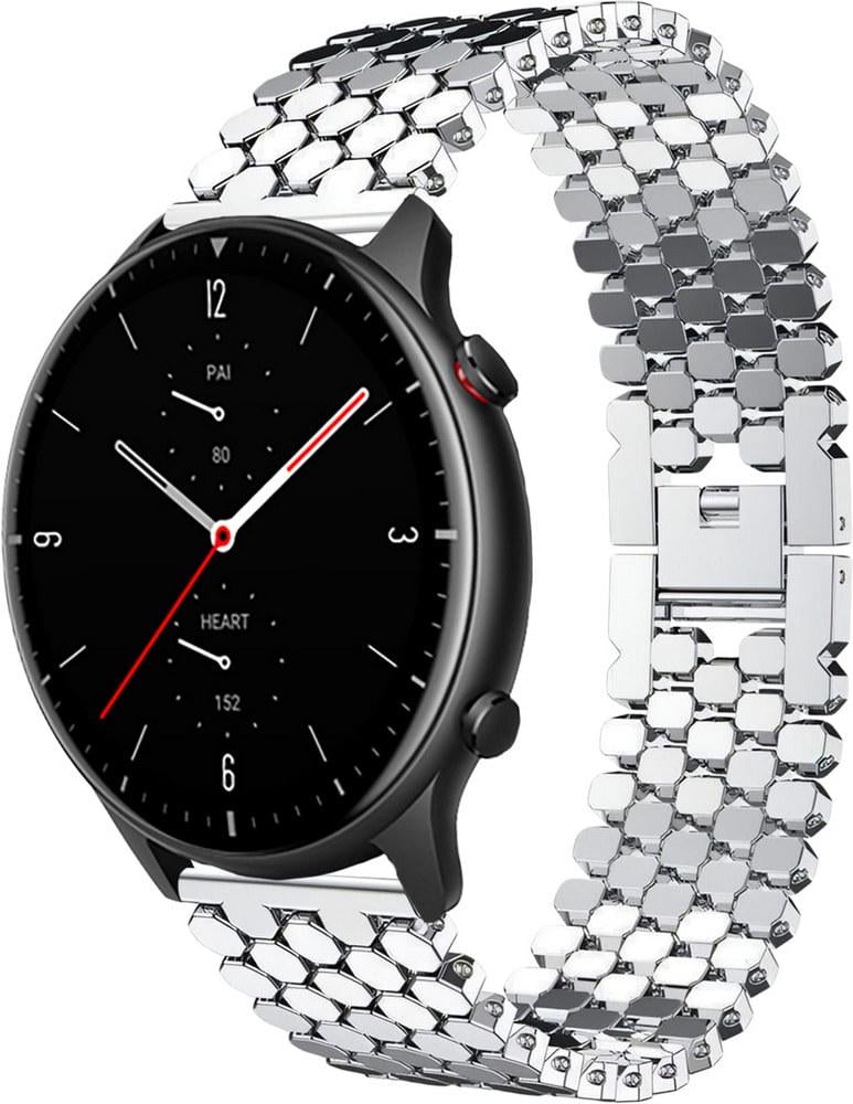 Металлический Ремешок Scaly для Amazfit GTR 2e Silver (28774-59)