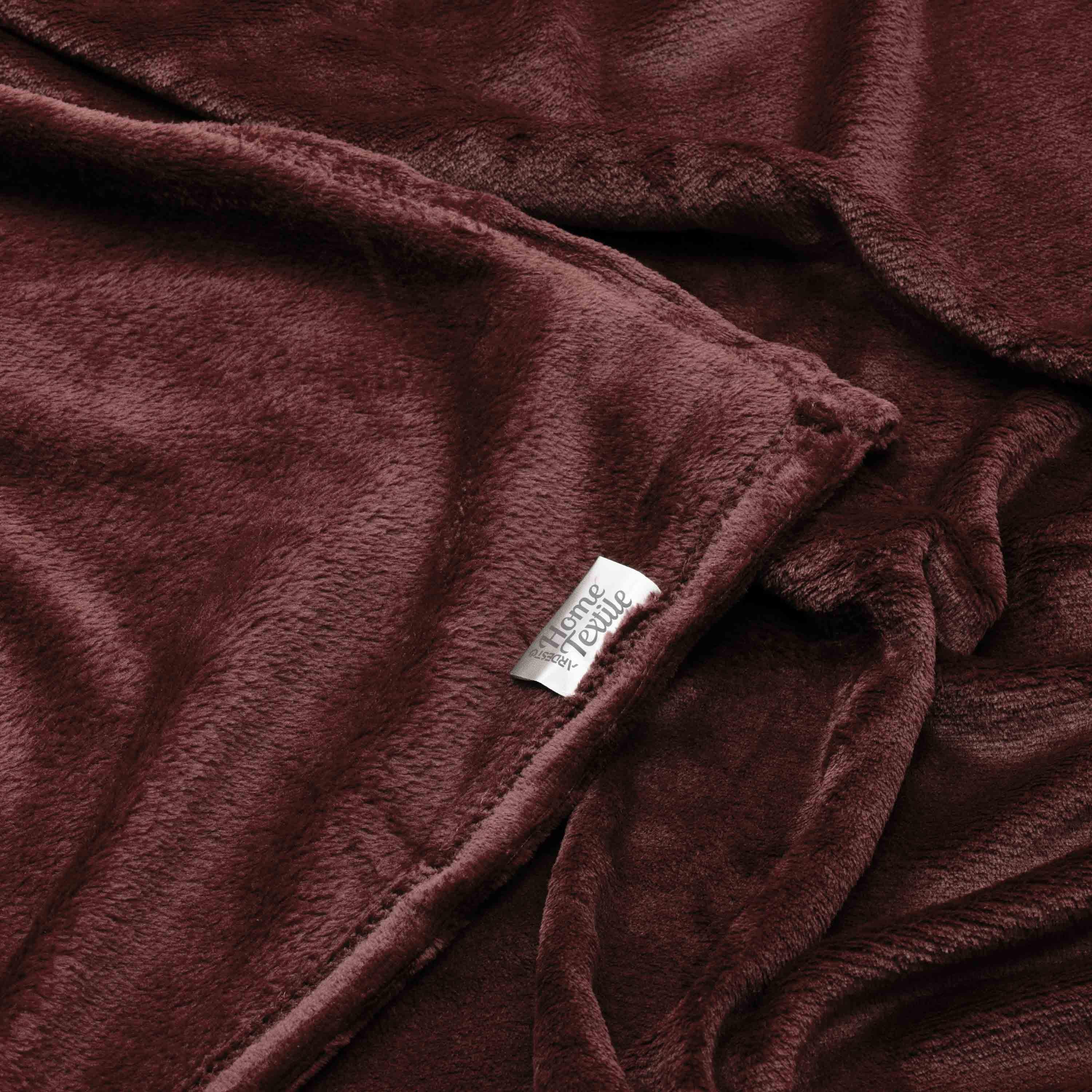 Плед Ardesto Flannel 200х220 см Бургунді (ART0222SB) - фото 3