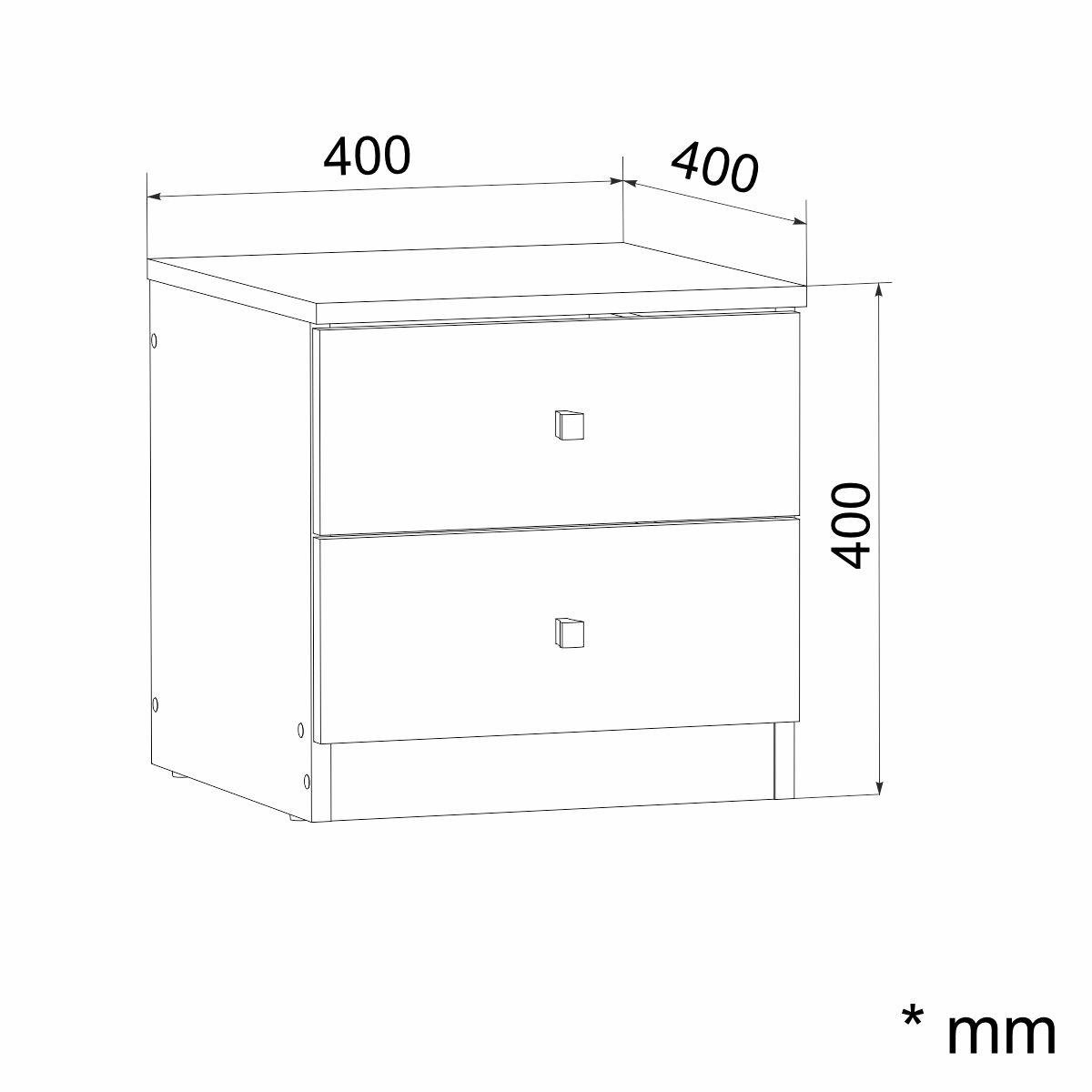 Тумба прикроватная Компанит ПКТ 5 40х40х40 см Бук - фото 3