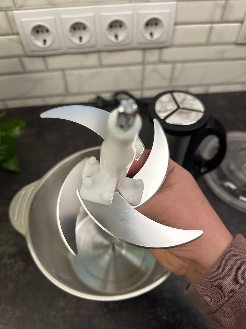 Подрібнювач RAF з металевою чашею 3 л 1000 Вт (R-7032) - фото 5 Подрібнювач RAF з металевою чашею 3 л 1000 Вт (R-7032) - фото 5