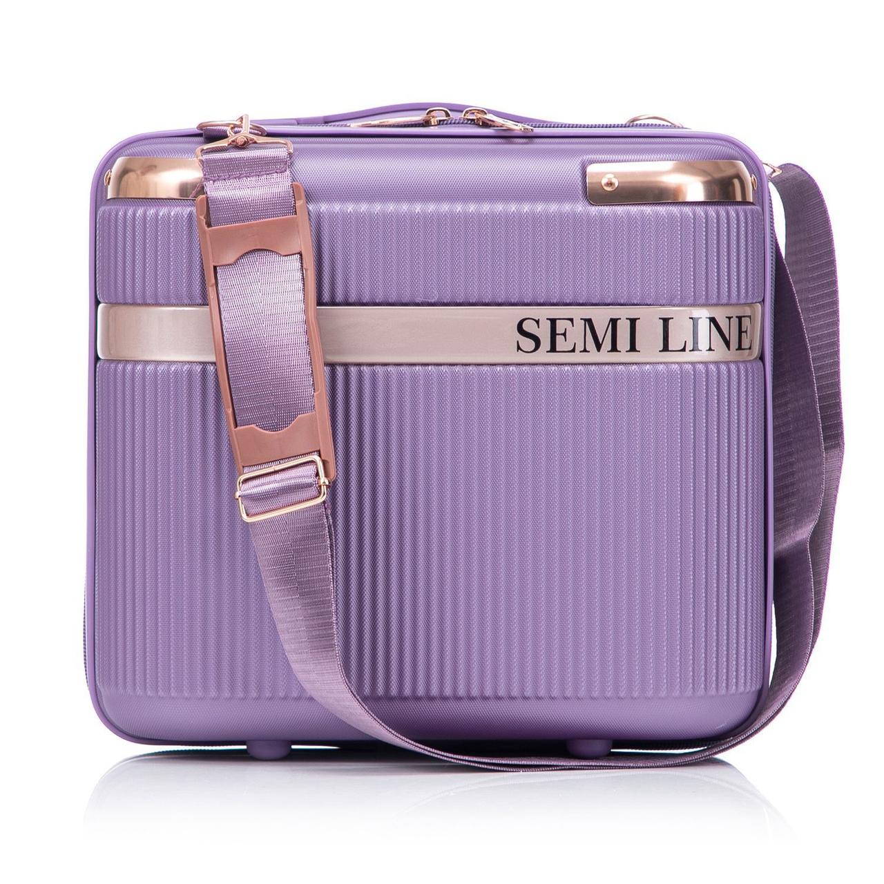 Бьюти-кейс Semi Line с плечевым ремнем 16 л Purple (DAS303375)