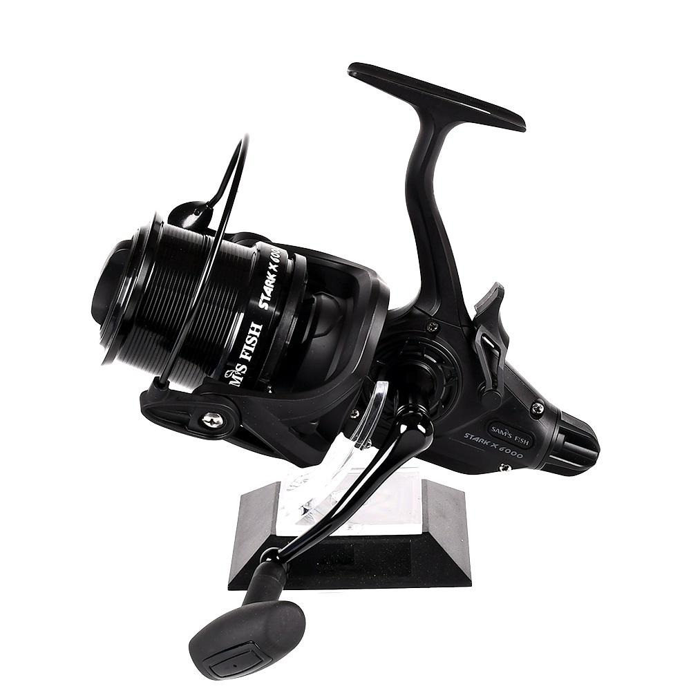 Котушка риболовна карпова Sams Fish Stark X 6000 6+1bb 4.7:1 з бейтранером металева шпуля Black (SF24342-6) - фото 1 Котушка риболовна карпова Sams Fish Stark X 6000 6+1bb 4.7:1 з бейтранером металева шпуля Black (SF24342-6) - фото 1